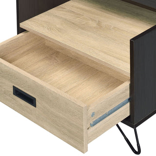 Melkree - Accent Table With Display & Utility Function - Black