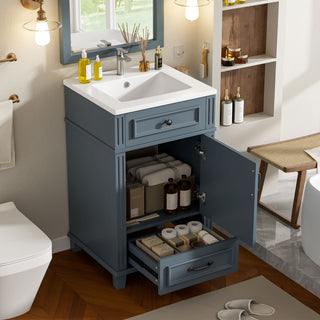 Bathroom Vanity With Sink, Drawer & Soft Closing Door