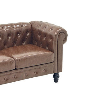 2 Piece Sofa Set With Rolled Armrests