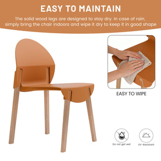 4 Piece Set Of Single Chairs With A Design Combining Modern And Traditional Elements