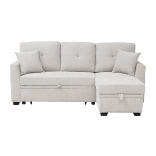 Upholstered Sectional & Pull Out Bed And Chaise Storage