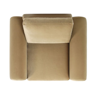 Mason - Arched Arm Chair - Camel Brown Beige