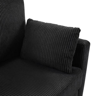 Sleeper Sofa With Foldable Mattress, USB Ports, Side Table & Storage Pocket