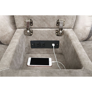 Brazelton - Glider Loveseat With Console