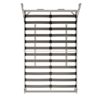 Queen Size Cabinet Wall Bed Mechanism With Desk Panel - Gray