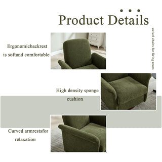 Modern Swivel Barrel Accent Chair With Base