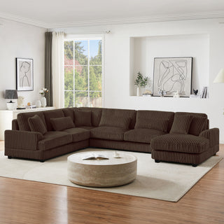 U - Sectional Sofa With Chaise Lounge, Oversized Living Room Couch