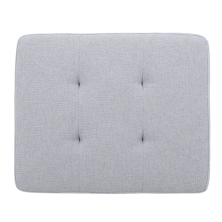 Storage Ottoman With Birch Wood Legs And Cushioned Top For Comfort