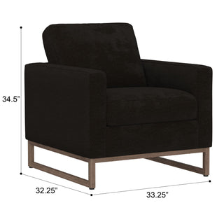 Accent Chair With Track Arm Design