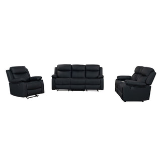 Blanche - Console Reclining Loveseat With LED Lights And Speakers