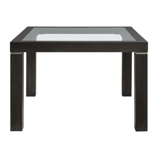 Elodie - Counter Table With Glass - Charcoal