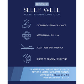 Comfort Care - Hybrid Restful Nights Firm Mattress, 12 Piece Comfort Bedding Pack