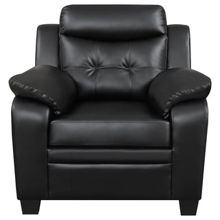 Winchell - Upholstered Padded Arm Tufted Accent Chair - Black