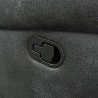 Reclining Sofa - Gray - Faux Leather