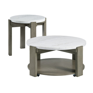 Rosamel - 2 Piece Occasional Table Set (Coffee Table And End Table) - Gray