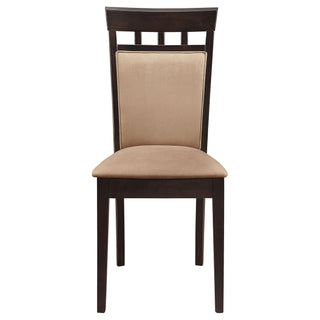 Gianna - 5 Piece Dining Set With Oval Table And Side Chairs - Cappuccino