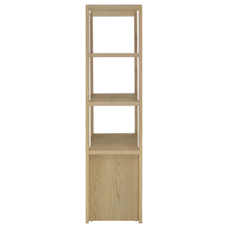 Susac - 3 Piece Entertainment Center With TV Stand And Media Towers - Light Oak
