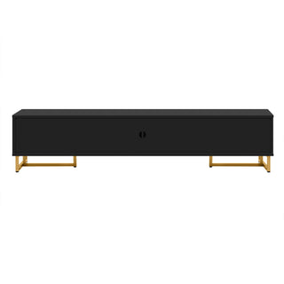 TV Media Console Table, TV Stand With Storage For Living Room - Black