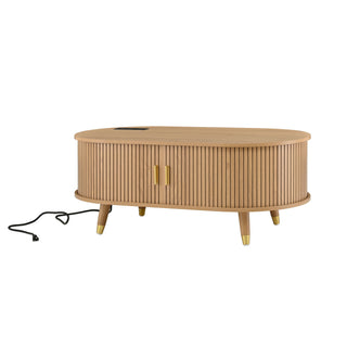 TV Stand & Coffee Table Set With Charging Station