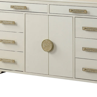 Jasmine - 8 Drawer Dresser With Side LED Lightning - Beige