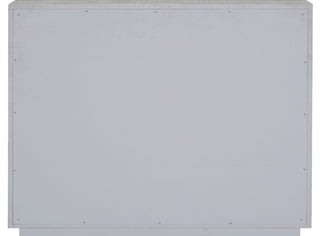 Anpu - Faux Crocodile Skin Console Cabinet - Silver