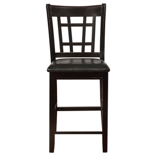 Danford - 5 Piece Counter Height Dining Set With Upholstered Stools - Espresso