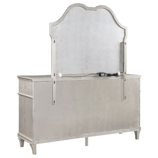 Colwood - 9 Drawer Dresser With Mirror - Silver
