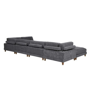 Modern Modular Sectional With Adjustable Back Support