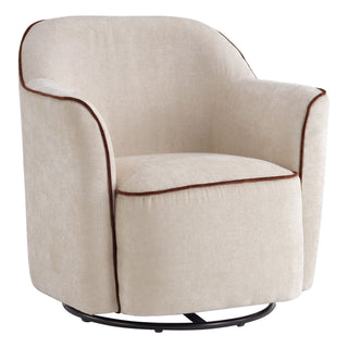 360° Swivel Accent Chair With Flared Arms