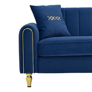 2 Piece Sofa 3 Seater Sofas Set - Blue