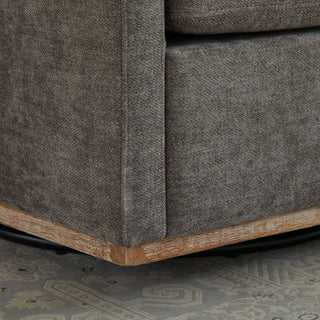 Square Upholstered Swivel Accent Chair