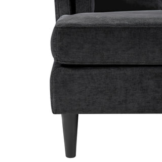 Chaise Lounge Sofa Bed With Dual Layer Armrests For Living Room