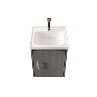 Floating Bathroom Vanity Combo, Wall Mounted Cabinet With Sink & Soft Close Doors For Small Bathrooms