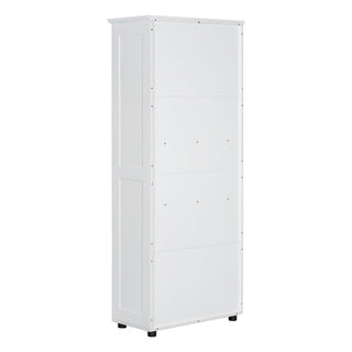 Storage Cabinet With Adjustable Shelves, 2 Doors, Rectangle Design For Bathroom