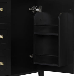 Modern Black Bathroom Vanity With Sink