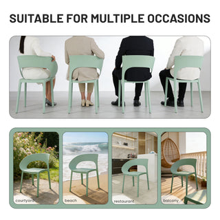 1 Piece Designed Single Chair, UV Resistant, Waterproof And Wear Resistant - Haze Green