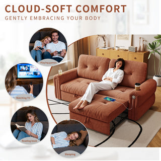 Cloud Like Convertible Sofa Bed With For Living Room