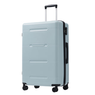 6 Piece Lightweight Hardshell Luggage Set With Double Spinner Wheels, Password Lock