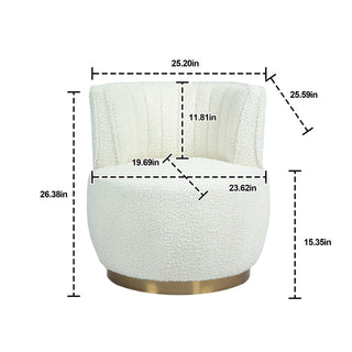 360 Degree Swivel Cuddle Barrel Accent Sofa Chair