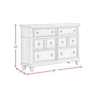 Whit-Ash - Panel Bedroom Set With Door Chest