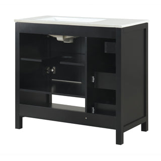 Modern Bathroom Vanity With Sink Top, 2 Doors And 2 Drawers