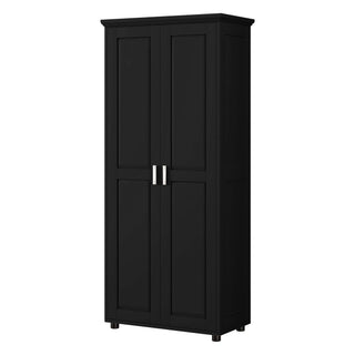 Storage Cabinet With Adjustable Shelves, 2 Doors, Rectangle Design For Bathroom