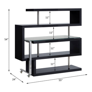 Buck II - Writing Desk With Bookshelf