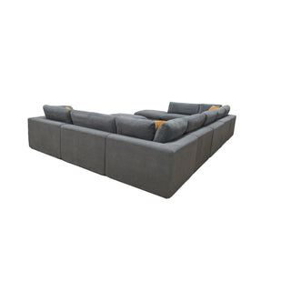 Custom Configuration Modular Sectional & Toss Pillows