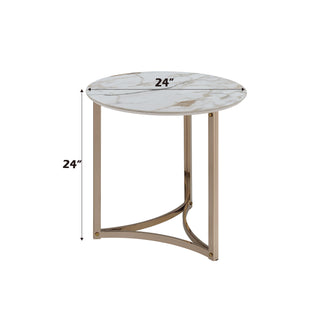 Aziz - Sintered Stone Top Round Coffee Table