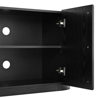 TV Stand With Fluted Tambour Style Door