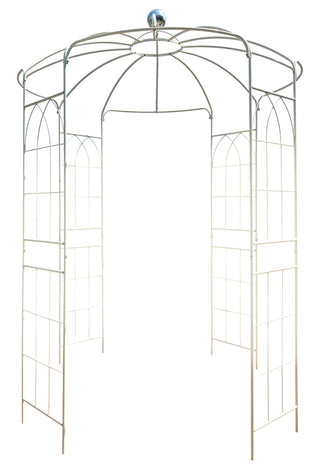 Metal Garden Arch Iron Garden Arbors Gazebo Dia High Birdcage Shape Pergola Pavilion For Wedding Ceremony