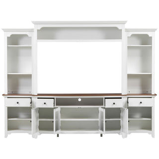 Extra Large TV Stand, Entertainment Center With Storage Cabinets