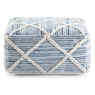 Cowan - Handcrafted Square Pouf
