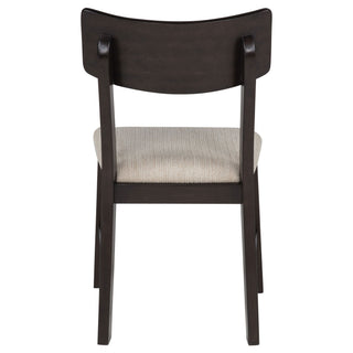 Jackie - 5 Piece Dining Set With Drop Leaf Table And Side Chairs - Dark Coffee